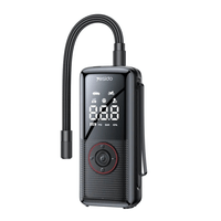 Inflador inalámbrico YESIDO VC17, pantalla LED, batería 5200mAh, 85W, apagado automático, negro