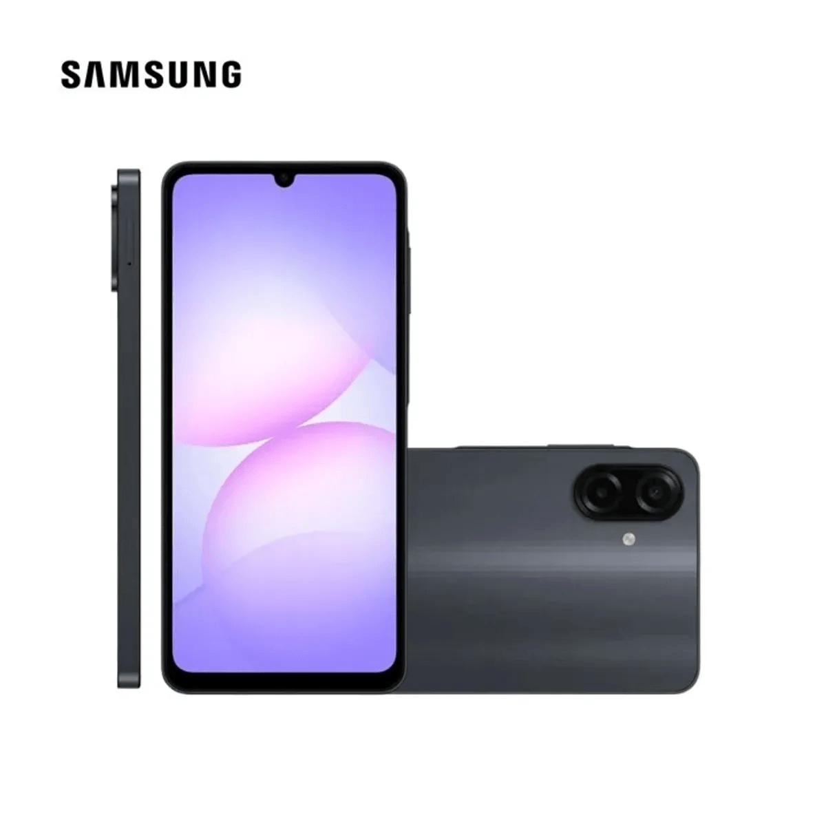 Imagen 2 del producto Celular Samsung Galaxy A07 4G, 128GB, 4GB RAM, cámara trasera 50MP y frontal 8MP, 6.7"", negro