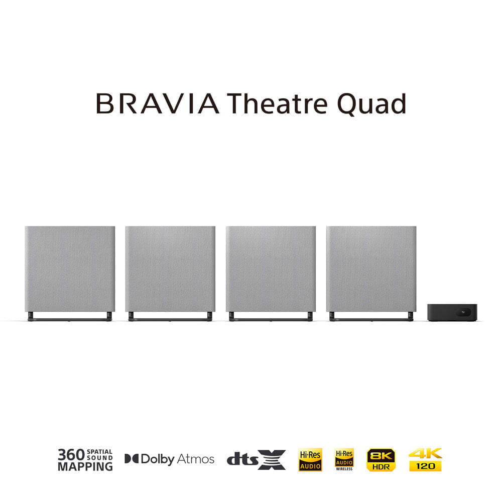 Imagen 2 del producto Sistema Home Theatre Sony BRAVIA Theatre Quad HT-A9M2, 4 altavoces, Dolby Atmos, DTS:X, HDMI eARC, gris