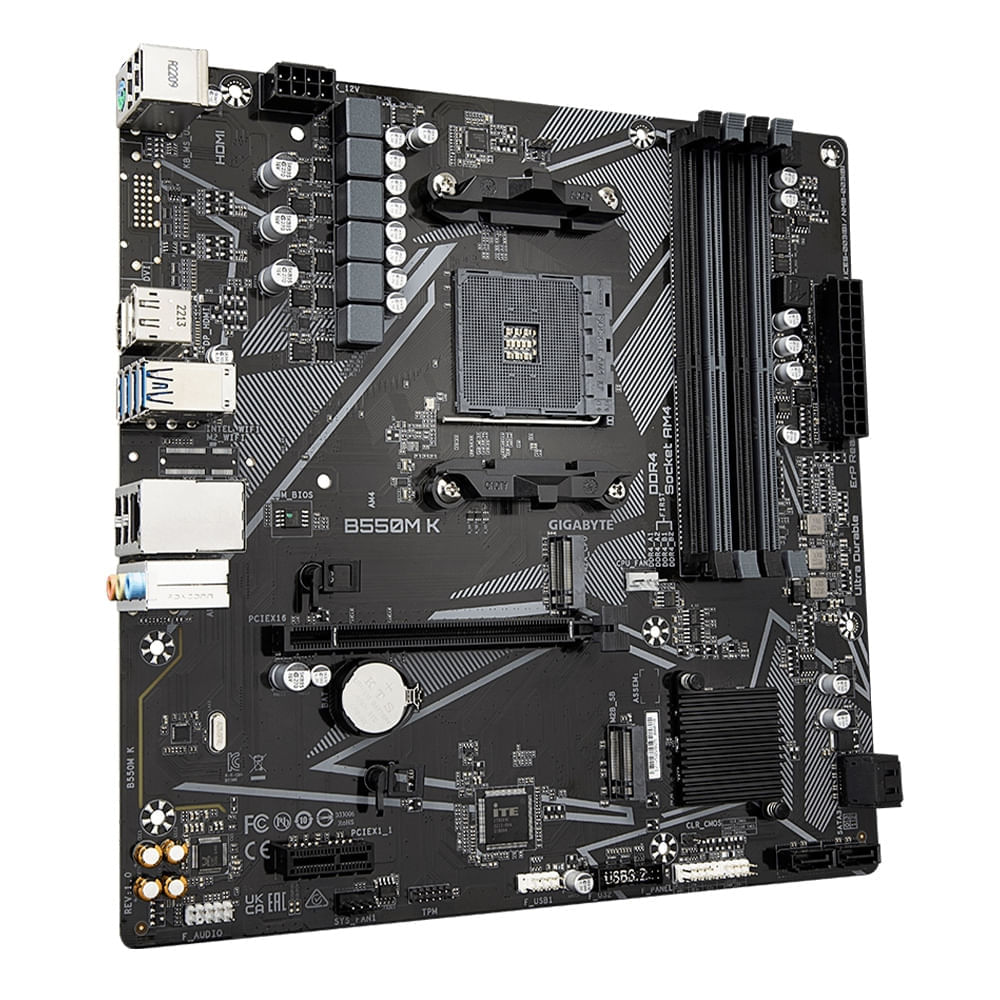 Imagen 2 del producto Placa madre Gigabyte B550M-K AM4, DDR4 (reempacado)