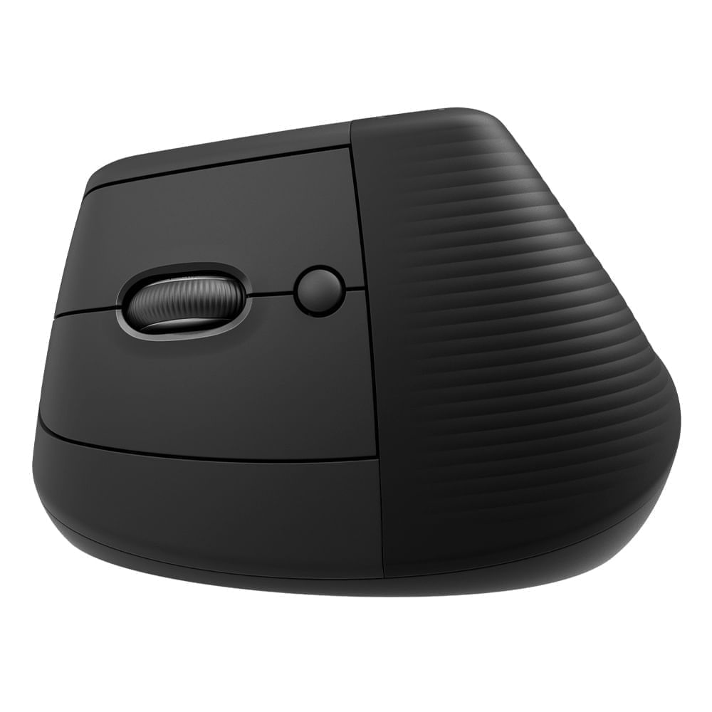 Imagen 2 del producto Reacondicionado: Mouse inalámbrico Logitech Lift Vertical Wireless, receptor USB, 1000 dpi, 6 botones, usa pilas, negro