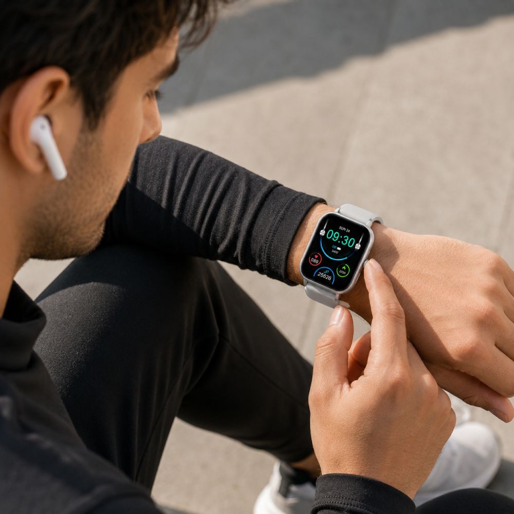 Imagen 2 del producto Smartwatch Colmi P20 Plus 1.83"" TFT, llamadas Bluetooth, IP67, batería 5 a 7 días, plateado