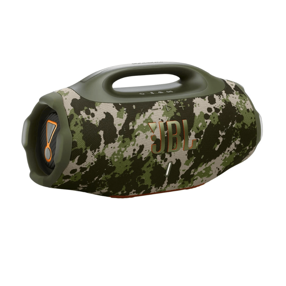Imagen 2 del producto Parlante Bluetooth JBL Boombox 4, 210W RMS, Bluetooth 5.4, resistente al agua IP68, hasta 34h, camuflado