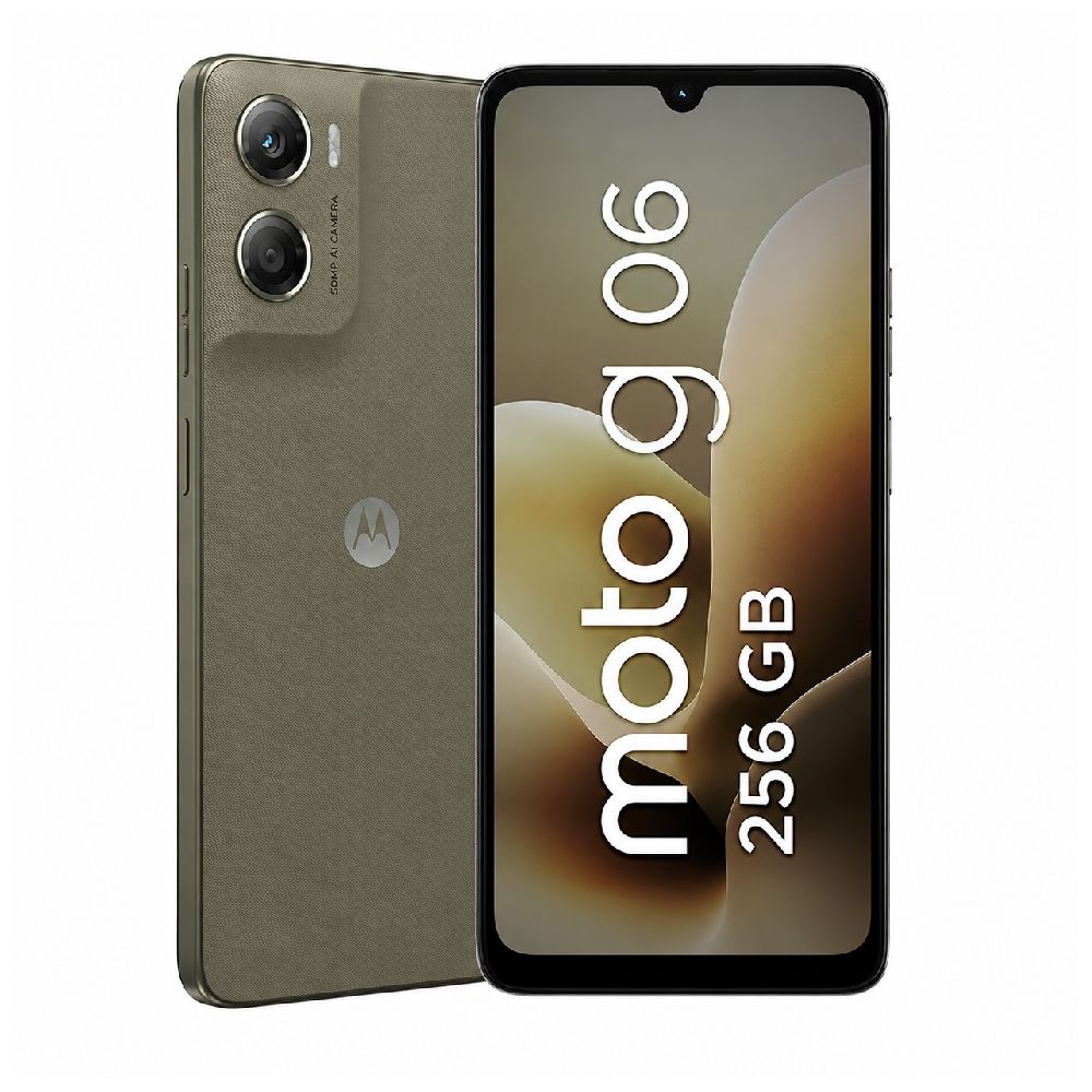 Celular Motorola G06 4G, 256GB, 4GB RAM, cámara trasera 50MP y frontal 8MP, 6.9", café