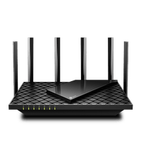 Router TP-Link AX5400 Archer AX72 Wi-Fi 6, doble banda, 5400Mbps, 2.4GHz y 5GHz, 6 antenas, 4 puertos Ethernet, negro