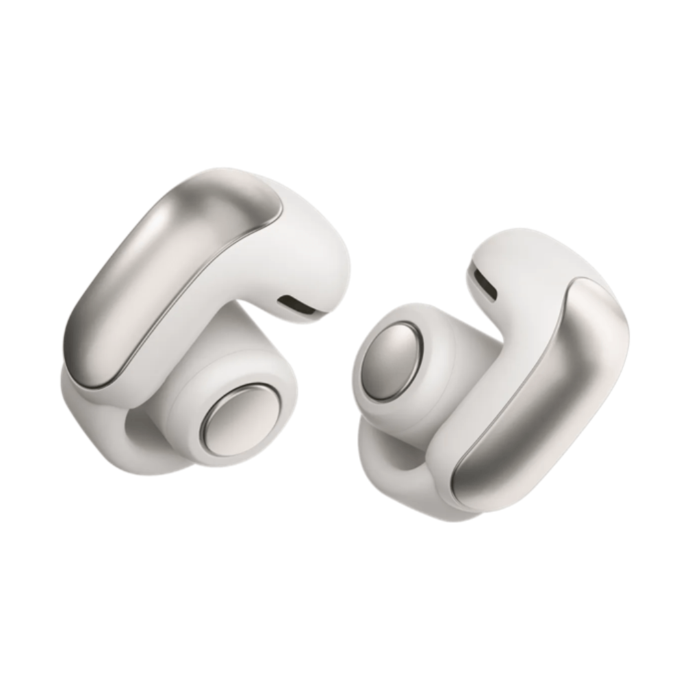 Imagen 2 del producto Audífonos Bluetooth True Wireless Bose Ultra Open Earbuds, resistente al agua IPX4, duración máx. 27h con estuche de carga, White Smoke
