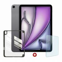 Ipad Air 11"" M4, 128GB, 12GB RAM, cámara principal 12MP y frontal 12MP, Chip M4, space gray + Case + Mica