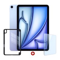 Ipad Air 11"" M4, 128GB, 12GB RAM, cámara principal 12MP y frontal 12MP, Chip M4, blue + Case + Mica