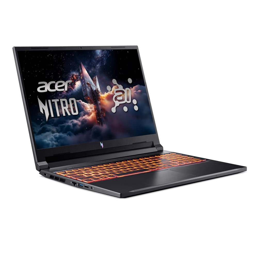 Imagen 2 del producto Laptop gamer Acer Nitro V 16 ANV16-42-R17U 16"" AMD Ryzen 7-260, 1TB SSD, 16GB RAM, GeForce RTX 5070, Win11 Home, negro