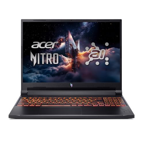 Laptop gamer Acer Nitro V 16 ANV16-42-R17U 16" AMD Ryzen 7-260, 1TB SSD, 16GB RAM, GeForce RTX 5070, Win11 Home, negro