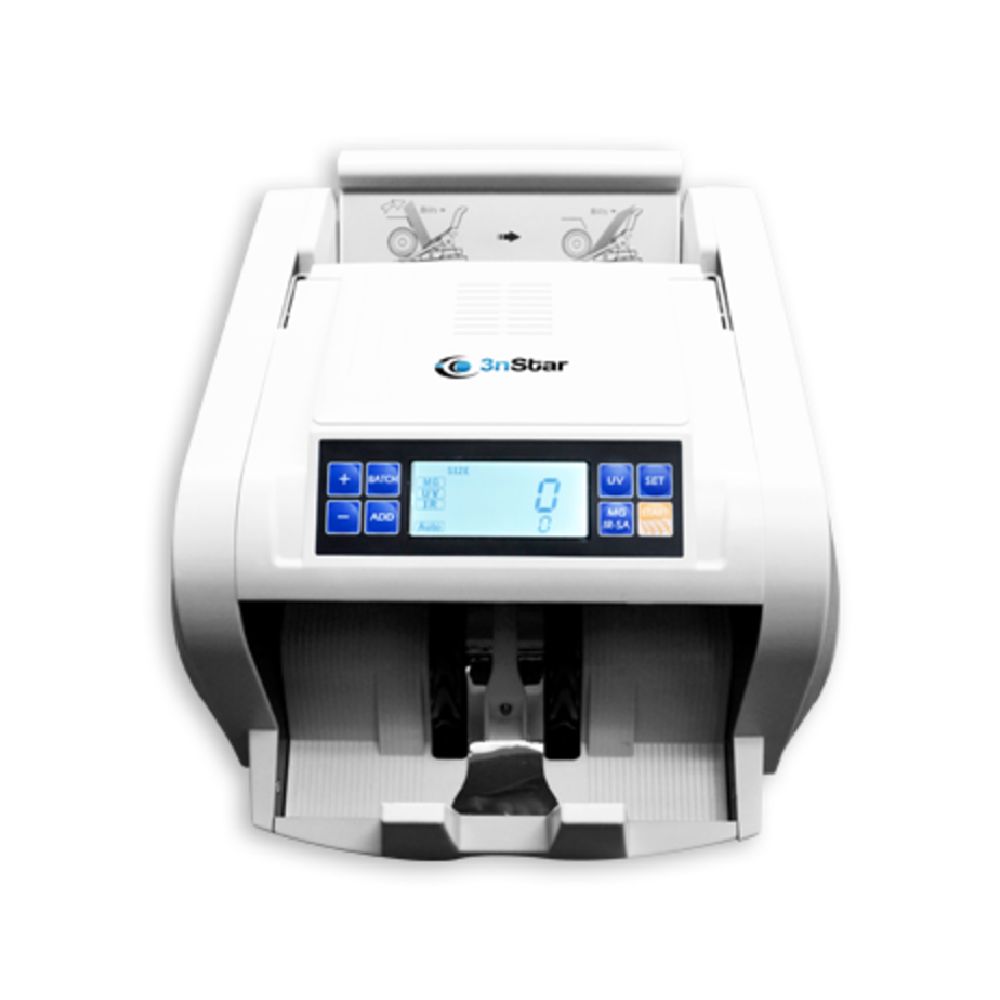 Imagen 2 del producto Contador de billetes 3NSTAR BC1005, 3 pantallas LCD, velocidad 1000/min, tolva 300 piezas