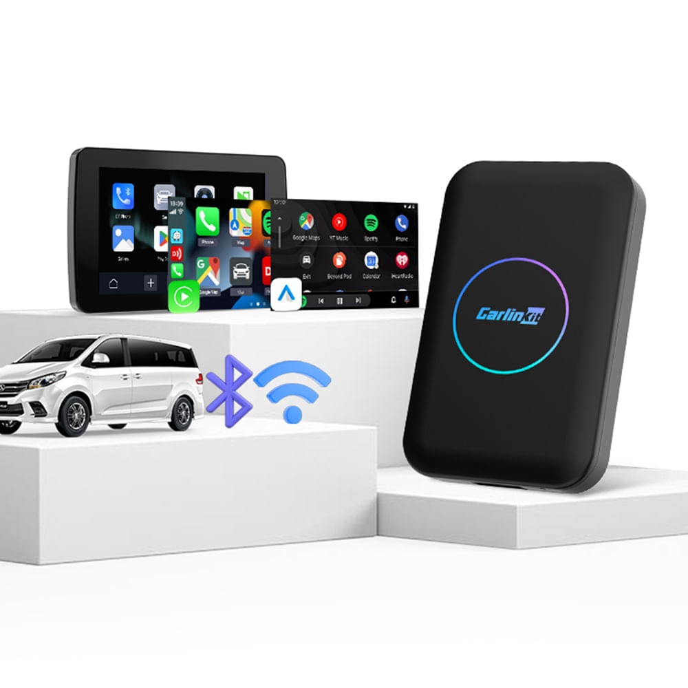 Imagen 2 del producto AI Box Carlinkit Lite S 4GB/32GB con CarPlay inalámbrico, Wi-Fi dual band, mini HDMI, USB-C, streaming, negro