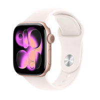 Smartwatch Apple Watch Series 11 GPS 42mm, Retina LTPO3 OLED, agua 50m, batería 24h + cargador 20W, correa Rose S/M, Rose Gold