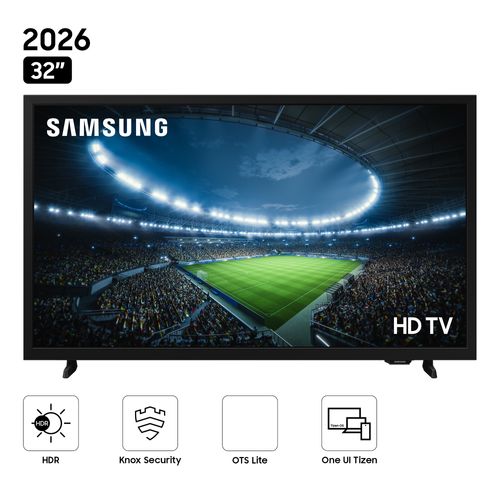 Smart TV Samsung 32", HD H5000F, LED, sistema Tizen integrado, UN32H5000FGXPE, 2025
