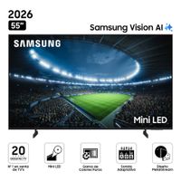 Smart TV Samsung 55"", 4K, Mini LED M70H, sistema Tizen integrado, UN55M70HAGXPE, 2026