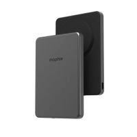 Batería externa mophie Powerstation, 5000mAh, Qi2, MagSafe, inalámbrica 15W, USB-C PD 20W, ultradelgada, negro