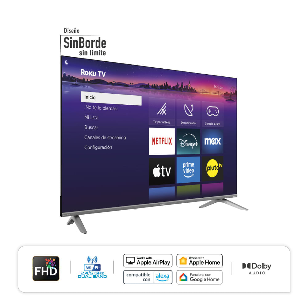Imagen 2 del producto Smart TV Hyundai 50"", Full HD, QLED, sistema Roku integrado, HYLED5031FQR, 2026