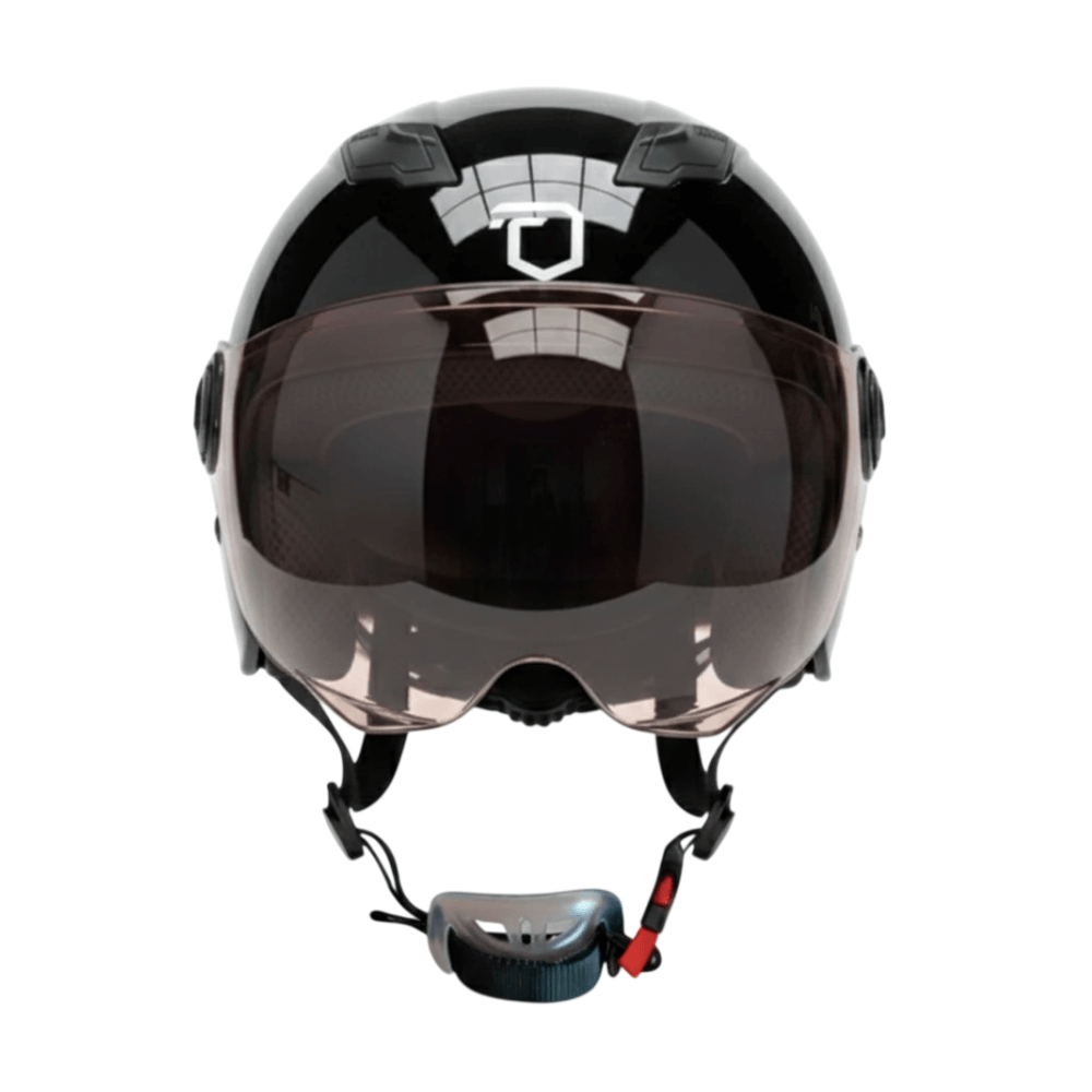 Imagen 2 del producto Casco moto Futur Urban talla L, visor transparente, regulable, acolchado interior, 2 ventilaciones, negro