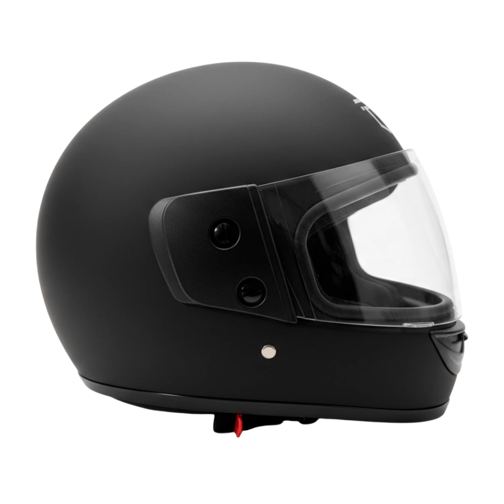 Imagen 2 del producto Casco moto Futur Classic talla L, visor transparente, regulable, acolchado interior, 2 ventilaciones, negro