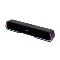 Barra de sonido Gamer Master-G Bluetooth 5.0, TWS, luces RGB, USB, MicroSD, AUX, radio FM, negro
