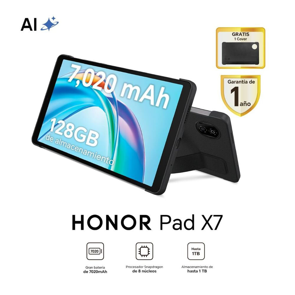 Imagen 2 del producto Tablet Hornor PAD X7 8.7"", 128GB, 4GB, cámara principal 8MP y frontal 5MP, 7020 mAh , Qualcomm Snapdragon 680, gris espacial (JMS-W09)