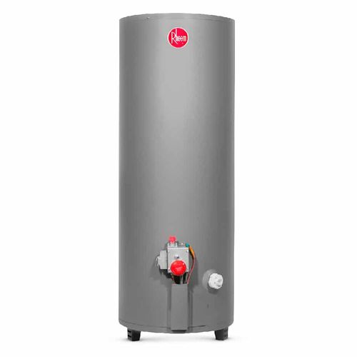 Termotanque a gas natural, 152 litros, triple sistema de seguridad, gris