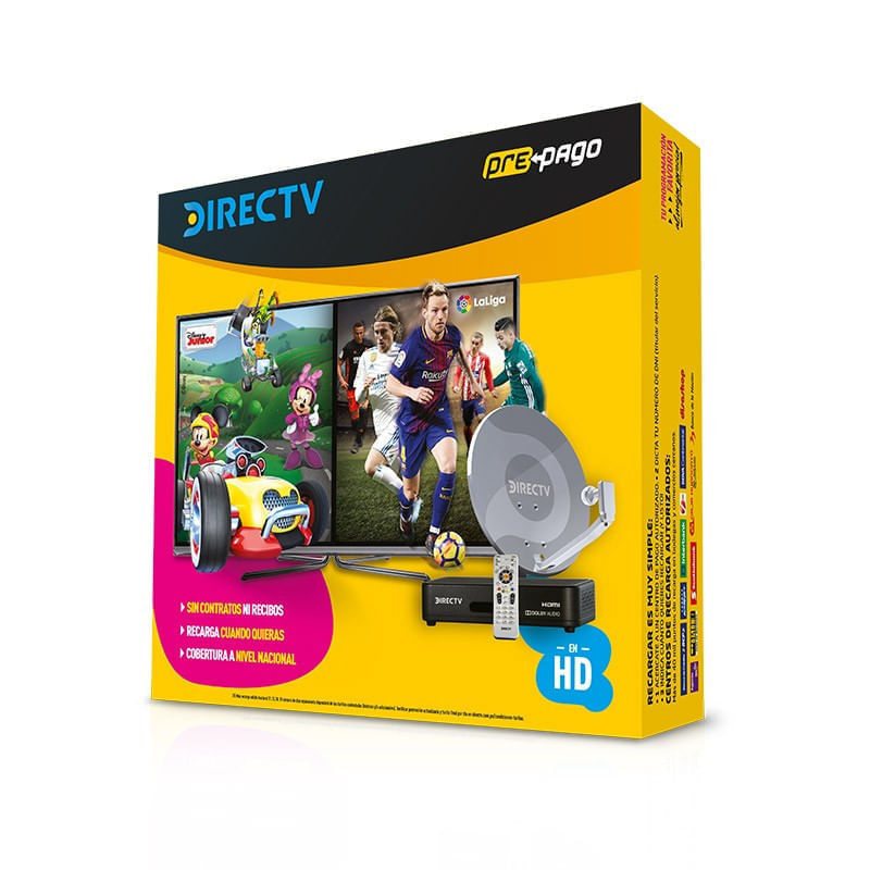 Imagen 2 del producto Decodificador prepago Direct TV HD + antena + control remoto