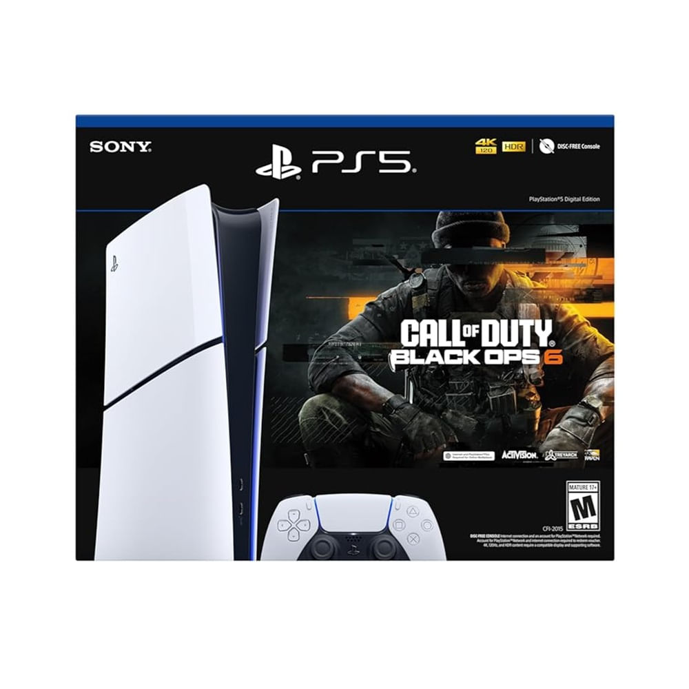 Imagen 2 del producto Consola Playstation 5 Edición Digital 4K, SSD 1TB, 3D AudioTech, mando DualSense + Call of Duty Black Ops