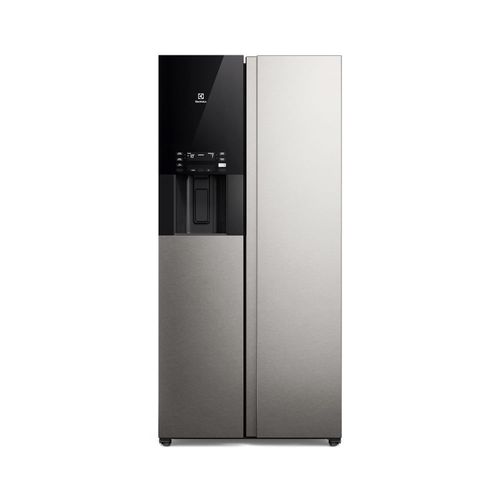 Refrigeradora Electrolux ERS48F2P4DS Side by Side 481L AutoSense, no Frost, dispensador de agua y hielo, gris