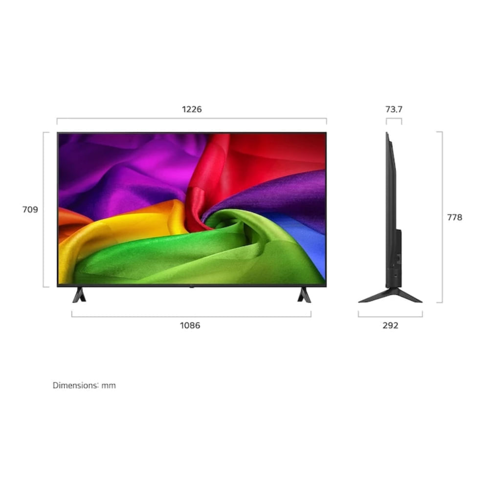 Imagen 2 del producto Smart TV LG 55"", 4K Ultra HD, NanoCell, sistema webOS integrado, 55NU800BPSB, 2026 + control magic