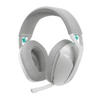 Audífonos gamer Logitech G321 con micrófono, conexión bluetooth 5.2, 32 ohm, sensibilidad 91.7 dB, PC y consolas, blanco