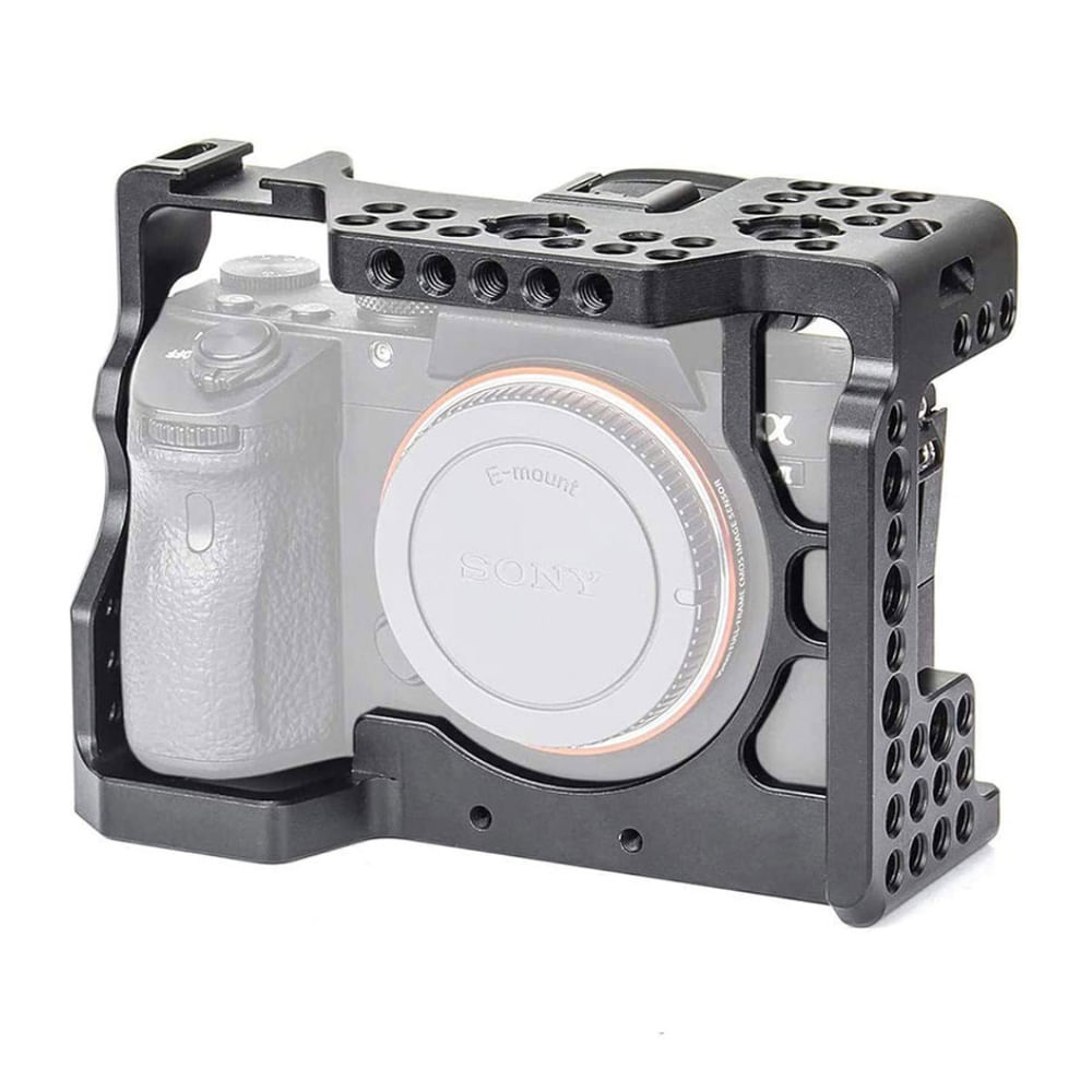 Imagen 2 del producto Jaula Ulanzi R063 para cámara Sony A7III, montaje de múltiples accesorios, aleación de aluminio, negro