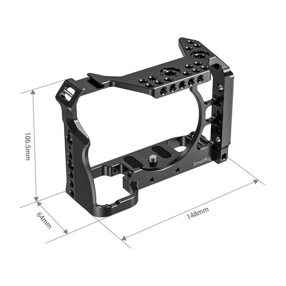 Imagen 2 del producto Jaula SmallRig CCS2416 para cámara Sony A7RIV, montaje de múltiples accesorios, aleación de aluminio, negro