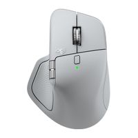 Mouse inalámbrico Logitech MX Master 4 Bluetooth, 8000 DPI, 8 botones, MagSpeed, Actions Ring, hasta 70 días, blanco