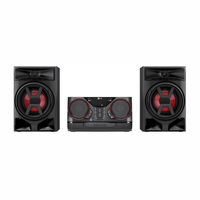 Minicomponente LG XBOOM CK43N Bluetooth, USB, Radio FM, control remoto, 300W RMS, negro