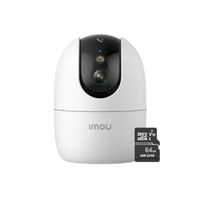 Cámara de seguridad Imou Ranger 2 Pro, interior, 3MP 2K, Wi-Fi, visión nocturna, movimiento 355°, microSD 64GB, blanco