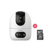 Cámara de seguridad Imou Ranger Dual, interior, 10MP, doble lente, Wi-Fi, visión nocturna, movimiento 355°, microSD 64GB, blanco