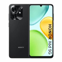 Celular Honor X6d 5G 256GB, 4GB RAM, cámara 50MP, frontal 5MP, pantalla 6.75"", 5260 mAh, Dimensity 6300, USB Tipo-C, black