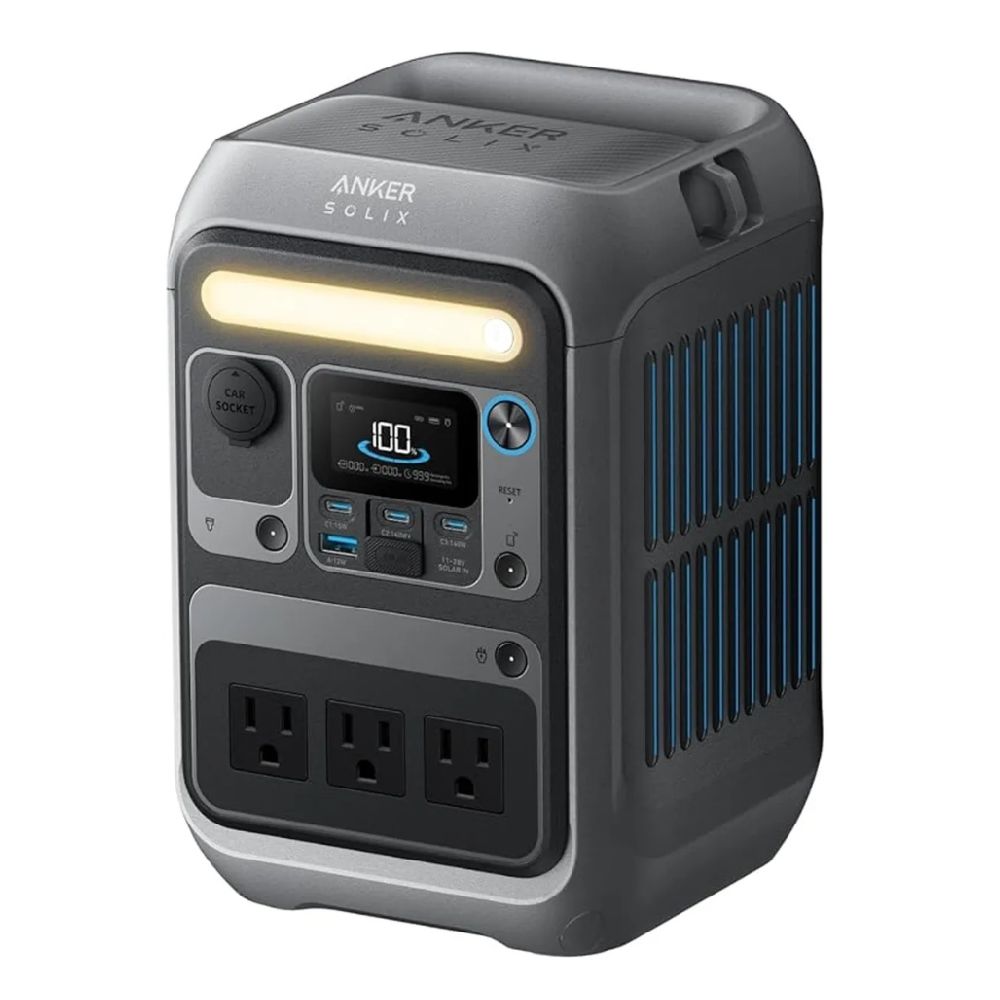 Estación de energía portátil Anker SOLIX C300, 288Wh, 300W, 8 puertos, USB-C 140W