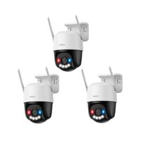 Kit 3 cámaras de seguridad Domo IMOU Cruiser SC 3K 5MP, exterior IP66, visión nocturna, blanco