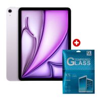 iPad Air 11"" 128GB, 12GB RAM, cámara principal 12MP y frontal 12MP, 28.93 Wh, Chip M4, purple + Mica de vidrio