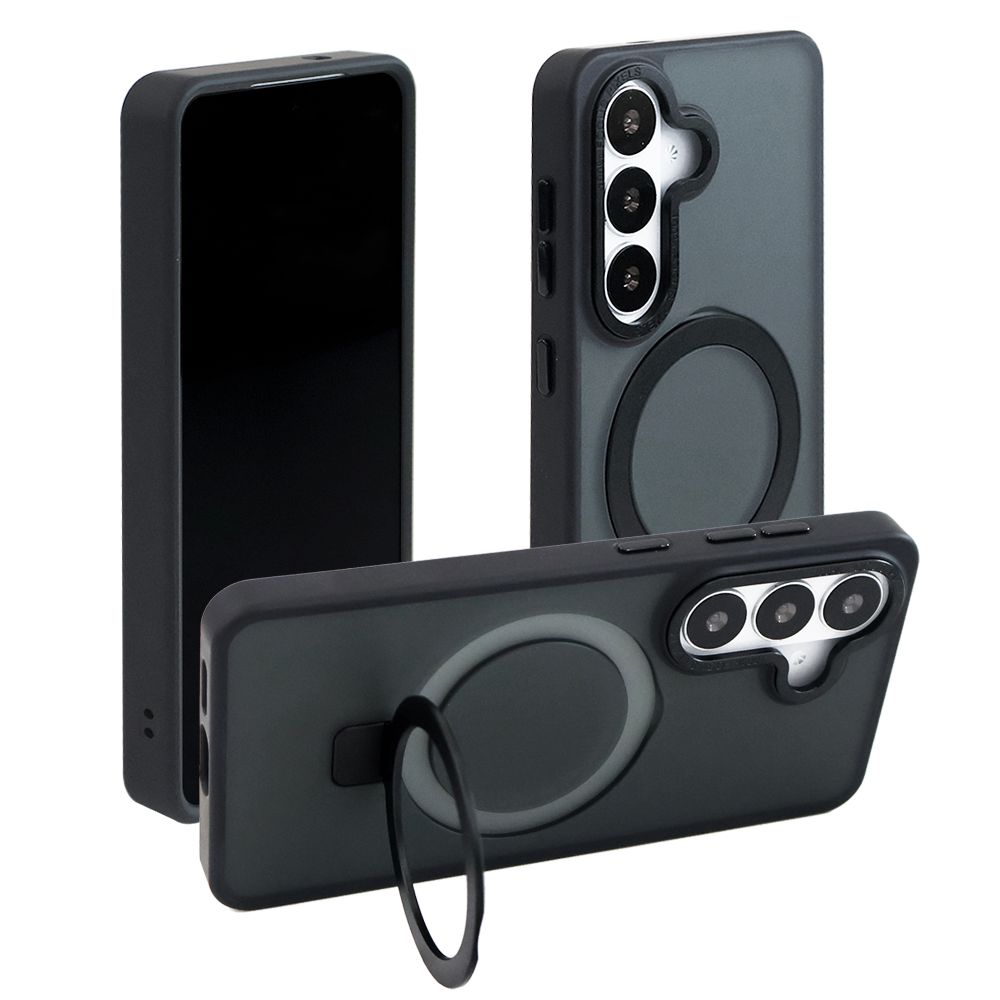 Imagen 2 del producto Case G Mobile para Samsung S26 metal matte, con magsafe y soporte, negro