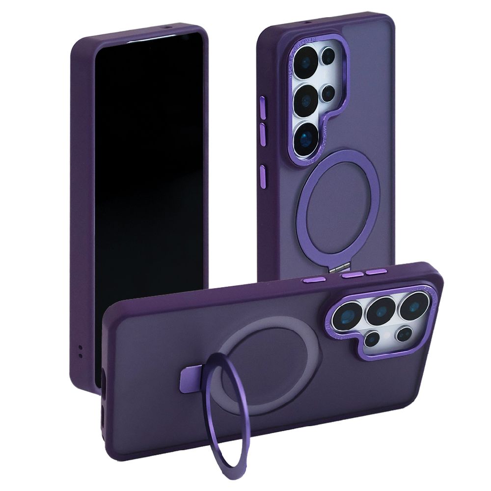 Imagen 2 del producto Case G Mobile para Samsung S26 Ultra metal matte, con magsafe y soporte, morado