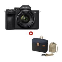 Combo: Cámara mirroless Sony Alpha 7 V Full Frame 33MP, lente SEL28702, grabación en 4K, negro + estuche de transporte LCS-BBK