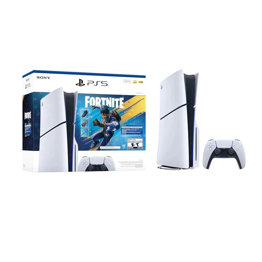 Imagen 2 del producto Consola PlayStation 5 lectora de disco 1TB, mando DualSense, Fortnite Edition