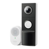 Videoportero inteligente TP-Link Tapo D235 2K 5MP, Wi-Fi, visión nocturna, negro con gris