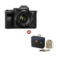 Combo: Cámara mirroless Sony a7 IV Full Frame 33MP, lente SEL28702, grabación en 4K, negro + Estuche de transporte para cámaras LCS-BBK