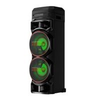 Parlante de torre LG XBOOM RNC9, 1800W, multi-bluetooth, Radio FM, karaoke, con luces, negro + micrófono