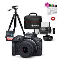 Cámara Mirrorless EOS R100 + Lente RF S 18-45mm + Kit Ultimate + Claqueta
