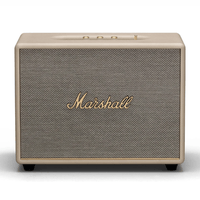 Parlante Bluetooth Marshall Woburn III, 150 W RMS, Bluetooth 5.2, HDMI/RCA, Jack 3.5 mm, ecualizador, 5 altavoces, crema